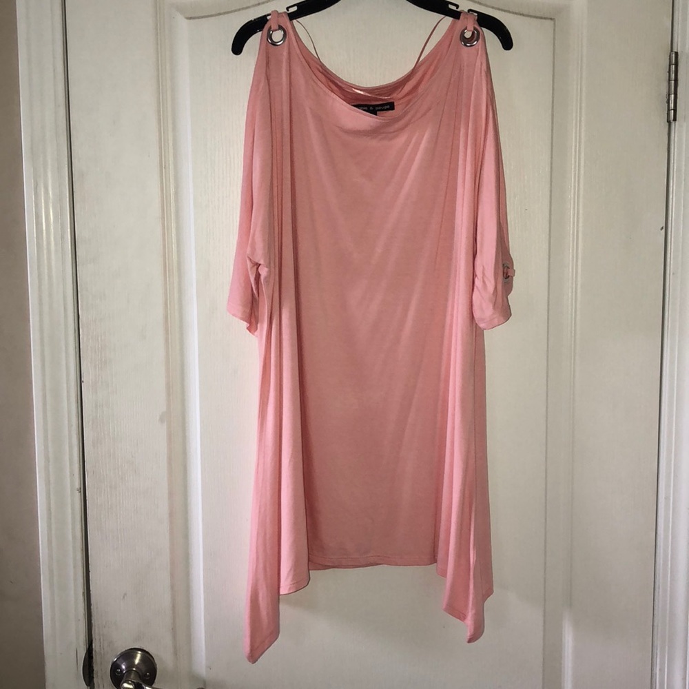 Cold shoulder tunic